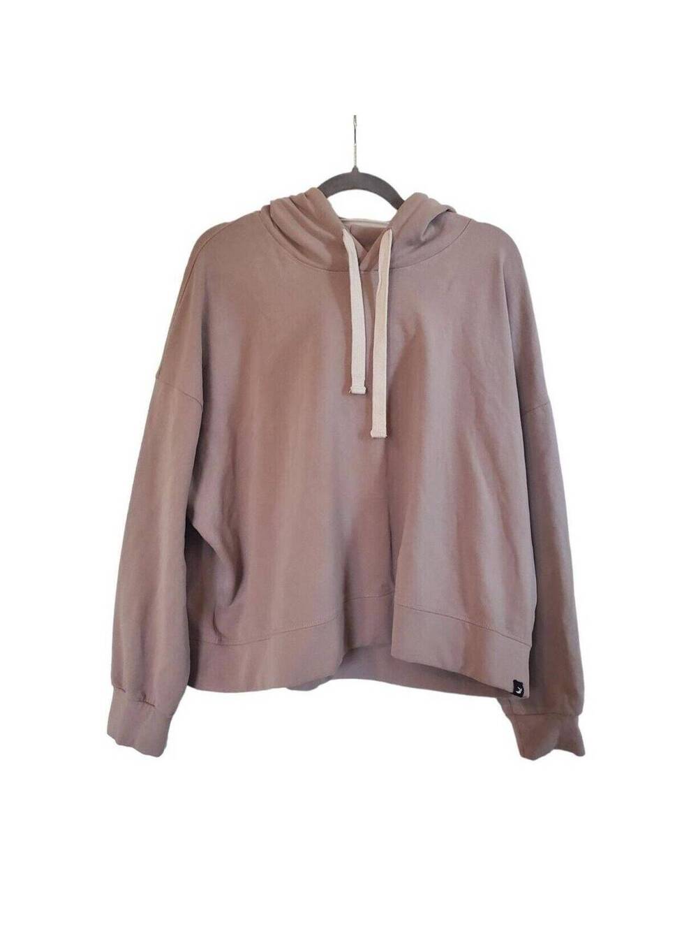 Glyder Taupe Vintage Oversized Cropped Hoodie Streetwear Plus Size US 3X